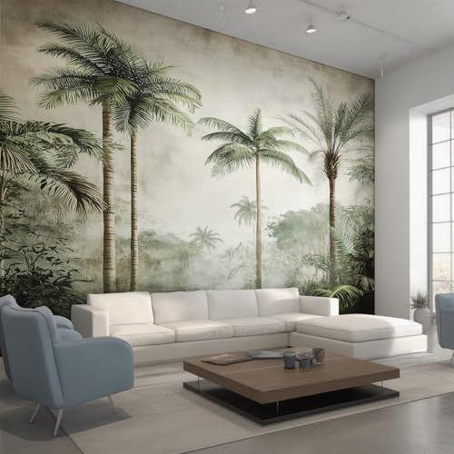 Generisch Fototapete Palmen, Vliestapete Tropische Kokospalmen Wandtapete, Tapete 250x175 cm Wohnzimmer Schlafzimmer Wanddekoration, Motivtapete EL&D71