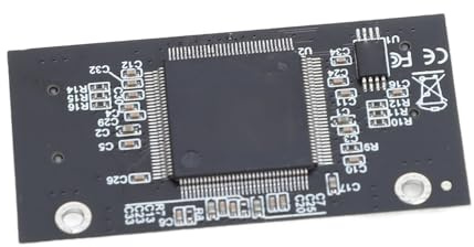 CHICIRIS Doppelter Speicherkartenadapter, Effiziente Konvertierung von 1,8-Zoll-CE(ZIF)-Festplatten für Laptops, Spielekonsolen, Schwarz für Breite Anwendung