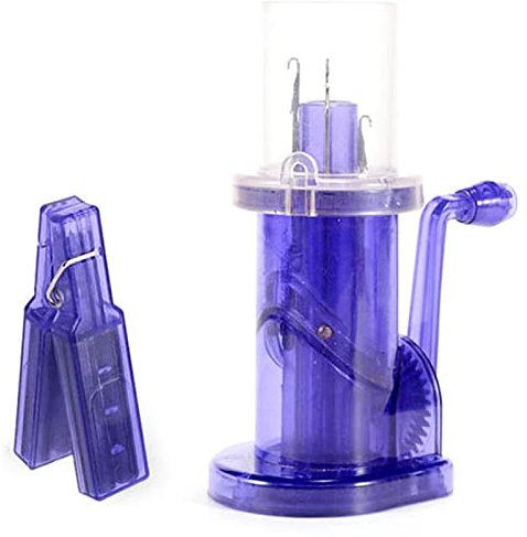 OFKPO DIY Molinillo para Tejer - herramienta costura,Máquina De Tejer A Mano Portátil Bricolaje para Manualidades, Pulseras, Bufandas,Púrpura