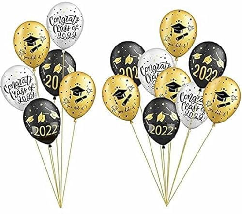 Losuya 15pcs 2020 Abschlussfeier Latexballons Klasse von 2020 Abschlussfeier Dekoration Lieferungen