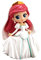 Banpresto - Qposket - Disney Princesses - La Petite sirène - Figurine de Collection Ariel 7cm - BP19952P