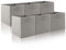 Youyijia 6Pcs Cube Storage Boxs Collapsible Fabric Cubes Organiser Folding Box for Laundry Toys Clothes Books Multi-purpose Storage Solutions Home Storage Bins (Grey, 27x27x28cm)