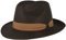 Breiter Chapeau de Paille Bogart Chapeau de Soleil d'été – 100% Paille Papier – Pliable Particulièrement Léger Flexible Doux pour la Peau et Confortable - Noir - Medium