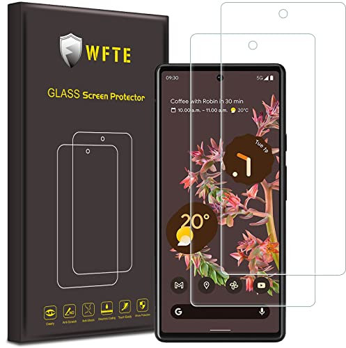 WFTE [2 Stück Schutzfolie für Google Pixel 6 Panzerglas Glasfolie 9H Härte, Anti-Kratzen, Anti-Bläschen Displayschutzfolien Panzer Schutz Glas für Google Pixel 6