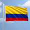 Bandera de tela náutica, tamaño 150 x 220 cm, Colombia