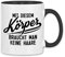 wowshirt Tasse Mit Diesem Körper Braucht Man Keine Haare Glatze Haarausfall, Farbe:White - Black