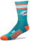 Fanatics For Bare Feet NFL Stripe Team Sock Socks (37-42, Miami Dolphins)