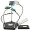 Kaisiking Helping Hand Soldering Third Hand Soldering Tool PCB Holder with Soldering Iron Stand, Heavy Duty Base Flexible Metal Arms for Soldering, Electronic Repair