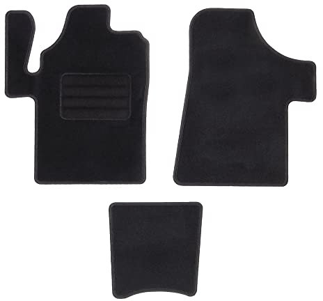 Automatten Veloursmatten Schwarz Textilmatten kompatibel mit Mercedes-Benz Vito II W639 2003-2014
