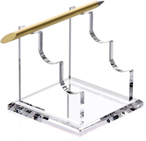 SANRUI 3 Tier Acrylic Pen Holder Display Stand, Fountain Pen Pencil Makeup Brush Rack, Ballpoint Pen Showholder, Paintbrush Drying Rack Organizer Desk for Home School Office or Store Use