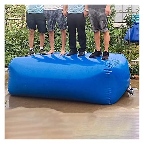 Wassersack Beutel Wasserbehälter Träger Großer Wasserspeichertank 1000L 500L 100L 5000L, Zusammenklappbar Wasserblase Tasche Speicherbehälter für Rv Garten Auto LKW Camping Haus Landwirtschaft, Blau (