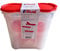 Rival Schüttdosen 3er-Set, 1,3 / 2,4 / 4 Liter, Vorratsdose Streudose (Rot)