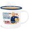 Emaille Becher Blechbecher - Feuerwehrmann Sam Tasse - Girl Power - Penny - 300 ml - Weiß Blau - der feuermann sa feuwehrman feuwehrmann feuerwehr mann fwuerwehrmann feierwehrman feuerwhrmann