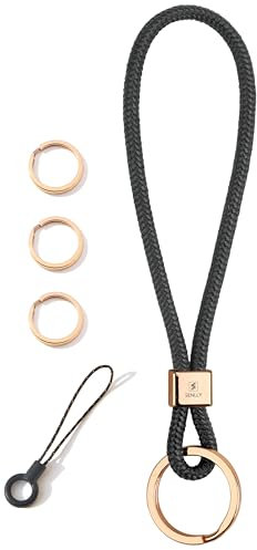 SENLLY Armband Schlüsselanhänger Kurz, Originellem Minimalistisch Design Schlüsselband für Schlüssel