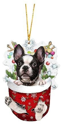 Mini ornamenti natalizi per mini albero cucciolo cani vintage artigianato natalizio per albero di Natale acrilico Western neutro