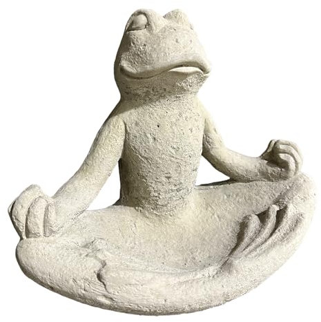 OriginalPaul Steinfigur Frosch Rudi in Yogahaltung