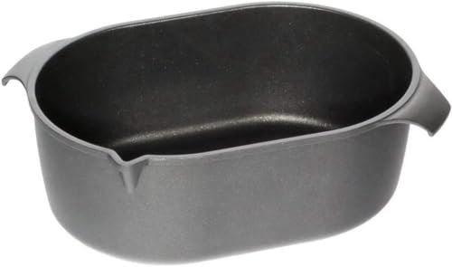 AMT Gastroguss Bräter 42 x 28 cm, 12 cm hoch, Bratentopf, nicht induktionsgeeignet, Lotan® Antihaft-Veredelung, Gusspfanne (Aluguss), AMZN-4228