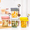Yuzita Overnight - Juego de 4 recipientes para avena con tapa y cuchara, tarros de cristal de 12 onzas para avena, avena, a prueba de fugas, ideal para cereales, verduras, leche, ensalada, yogur,