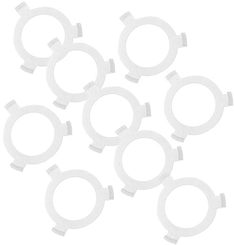 WATIIFUFU 10pcs E27 to E26 Light Bulb Converter Lamp Holder Adapter Plastic Converter Ring Lamp for Led Bulbs