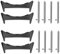 Blueshaweu Metall Armband Adapter kompatibel mit Google Pixel Watch 3, Edelstahl Uhrenarmband Adapter Ersatzbarer Connector Uhrenadapter Verbinder (2 set schwarz+schwarz, 20MM Für Watch 1/2/3 41mm)