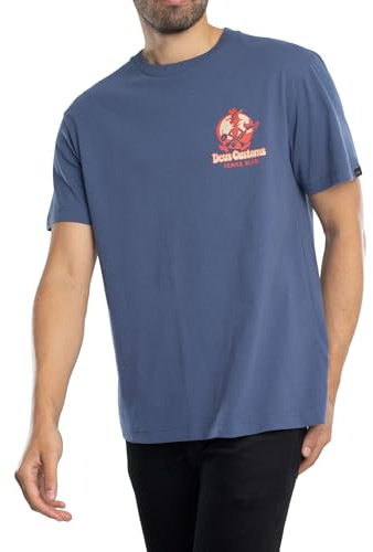 Deus Ex Machina Men's Gaucho T-Shirt, Blue, Blue, S