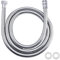 Vinabo Tuyau de douche flexible 1,5 M en acier inoxydable, résistant à haute température anti-torsion chrome tuyau de douche, G1/2, 59 pouces