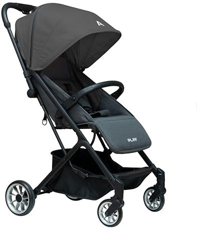 Play. Play Hop Kinderwagen, leicht, faltbar, 0-36 Monate oder 0-22 kg, Dunkelgrau