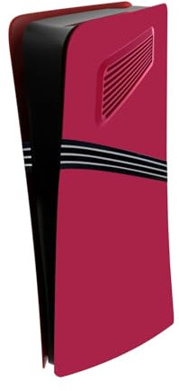 XBERSTAR Coque de rechange pour console PS5 Pro Digital Edition - Panneau latéral - Rose rouge