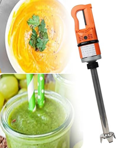 Commercial Immersion Blender Stirrer Machine 377mm Stirring Rod Food Processor 500W Electric Hand Blender Machine for Soup Smoothie