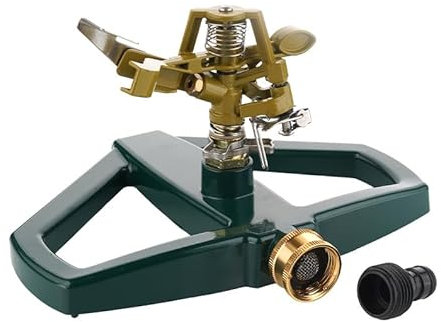 Rasensprenger Große Flächen, 360 Rotierende Gartensprenger, 3/4 Zoll Lmpulsregner, Sprinkler Garten, für Bewässerungsanlagen, Rasenbewässerung