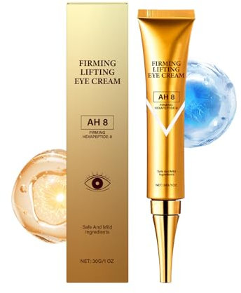 Straffende Augencreme mit Hyaluron & Peptiden Anti-Falten Augenserum für die Augenpartie Intensiv-Pflege gegen Fältchen & Augencreme Gegen Falten und Augenringe Augenringe entfernen, 30g (3pcs)