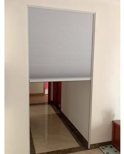 QYANPEN Puertas de acordeón Personalizables para el hogar, Puertas Plegables telescópicas para Espacios Grandes y pequeños, Ventana corredera Plegable para Armario, Zapatero o ropero (130 x 200 cm/5