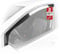 WALSER Premium Auto Windabweiser für VW Golf 7 3-Türer 08/2012-10/2021, Passform Regenabweiser Set für Fahrer- und Beifahrerseite, Auto Windabweiser 2 STK.