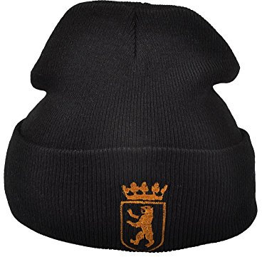 Hip-Hop Mütze Wappen Berliner Bär 54300 Schwarz