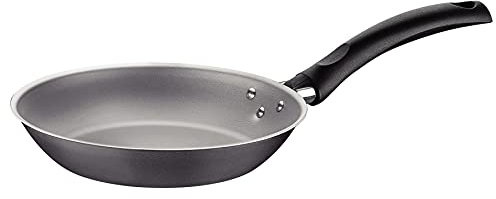 TRAMONTINA 20260/624 Bratpfanne, Rand, 9,4 Zoll (24 cm), Aluminium, antihaftbeschichtet (fluorbeschichtet), leicht, antihaftbeschichtet, spülmaschinenfest, nur für Gasfeuer geeignet