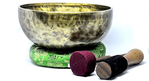 Hecho a mano tibetano bowl-9.5 pulgadas cuenco tibetano de Nepal