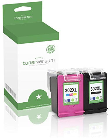 2 Tintenpatronen kompatibel zu HP 302 XL 302XL Schwarz Color für DeskJet 3630 3634 2130 3633 OfficeJet 3830 3831 3833 3834 3835 4650 3832 Multipack