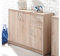 möbelando Kommode Standschrank Sideboard Beistellschrank Holzkommode Schrank Olli V Sonoma-Eiche