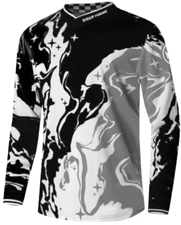 UGLY FROG Jersey Mountain Bike Motocross Downhill Enduro Cross Motorrad MTB Shirt Herren Langarm Fahrradbekleidung