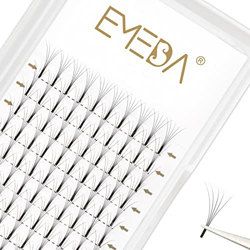 EMEDA cils volume russe 6D 0.10mm D curl cils extension de cils professionnel 9mm 12mm 15mm faux cils naturel Premade Eyelash Naturel Extension Cils Volume Russe Bouquet (6D 0.10 D mix)