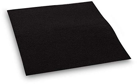 Klarstein Aktivkohlefilter für Darya Dunstabzugshauben, Ersatzteil, Filtermatte: 23, 6 x 29, 6 cm, Umluftbetrieb Schwarz