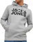 JACK & JONES Kapuzen-Sweatshirt mit Logo, grau meliert, XL