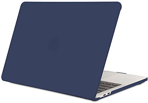 TECOOL Hülle Kompatibel mit MacBook Pro 13 Zoll 2016-2022 (M2 M1 A2338/A2289/A2251/A2159/A1989/A1706/A1708), Ultradünne Schutzhülle Hartschale Case, Marineblau