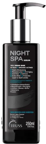 Truss - Night SPA Serum - über Nacht Haarkur - Vegan Wachsbasis - Bio - Zutaten - Moisturizing - Anti - Frizz Formula - Angebote Weichheit - extra Glanz - Seals Haarkutikula - 8,45 Unzen / 250 ml