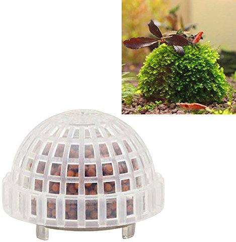 ZOOMY Boule de Mousse Aquatique minérale Naturelle pour réservoir de crevettes Rouge Cristal d'aquarium