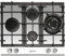 Kaiser KCG 6394w Turbo Romb/Gaskochfeld 60cm Autark/Kochfeld/Gas auf weißem Glas/Glaskeramik Gaskochfeld Einbau/4 Hochwertige Brenner/3,8 kW WOK Brenner/Erdgas,Fl.Gas