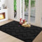 Biscpro Fußmatte Schwarz 80x120cm Innen und Außen, Waschbar Fussmatte, Wasserdicht Türmatte, Rutschfester Schmutzfänger Teppich für Eingang, Haustür, Patio, Flur, Garten