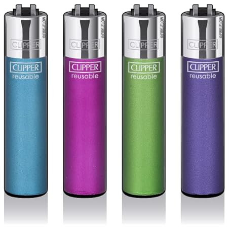 Clipper® Feuerzeuge 4er Set (Crystal #7)