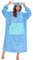 Tragbare Hoodie Decke mit Taschen Oversized Pullover Damen Riesige Fronttasche Kuscheldecke mit Ärmeln Verlängert Übergroße Deckenpulli Warme Schlafanzug Kostüm Herren Fasching (Einheitsgröße,Blau)