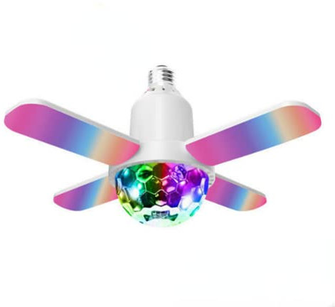Smart LED Ceiling Light Fan Lamp Bluetooth APP + Remote Music Speaker RGB Dimmable (C)